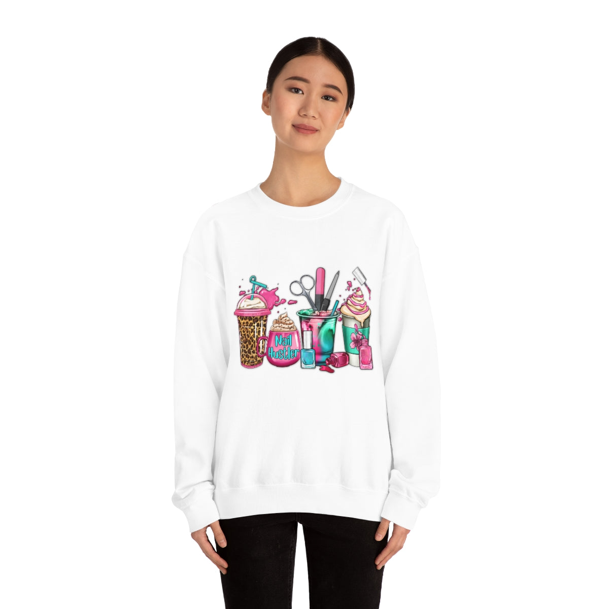 Nail Hustler(Unisex Heavy Blend™ Crewneck Sweatshirt)