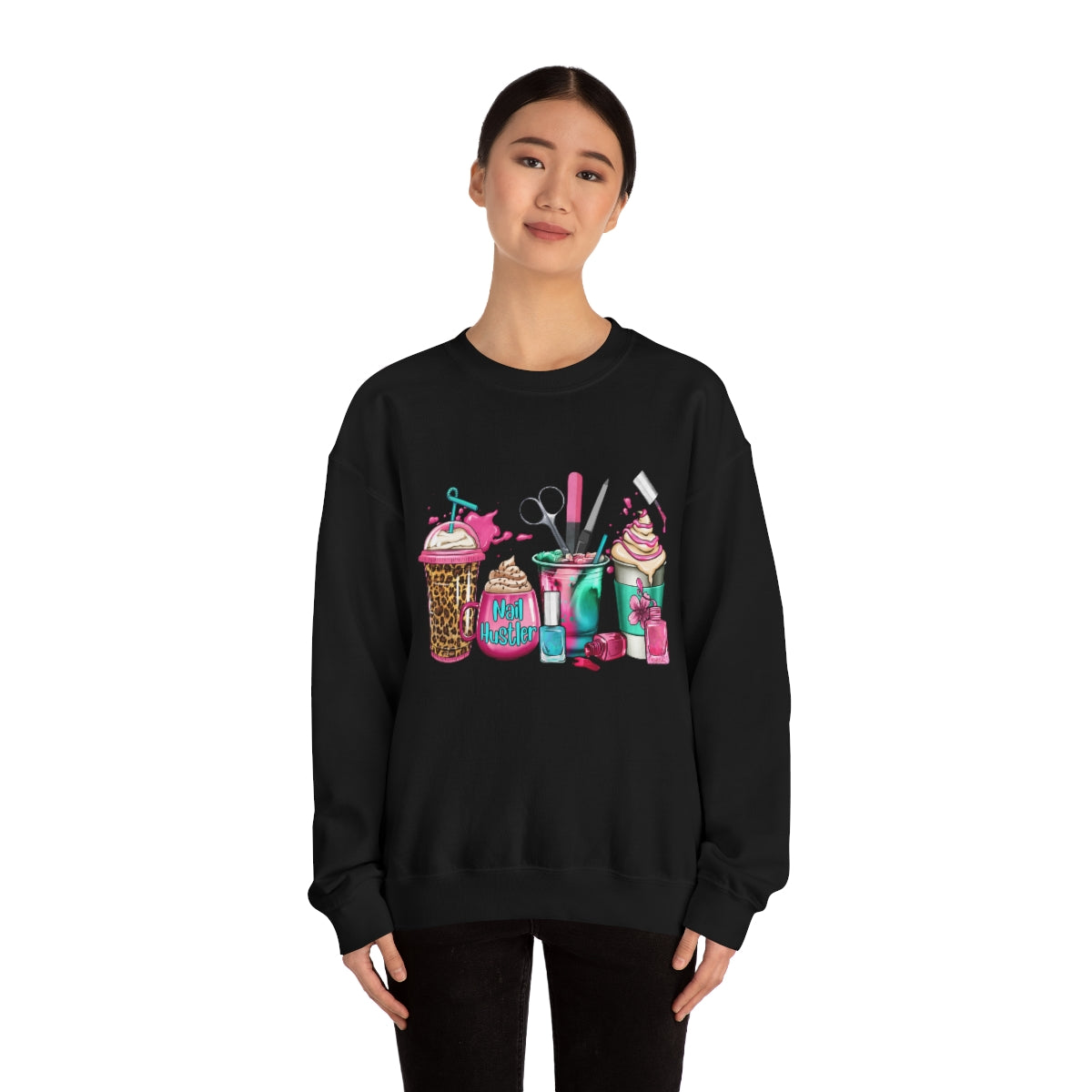 Nail Hustler(Unisex Heavy Blend™ Crewneck Sweatshirt)