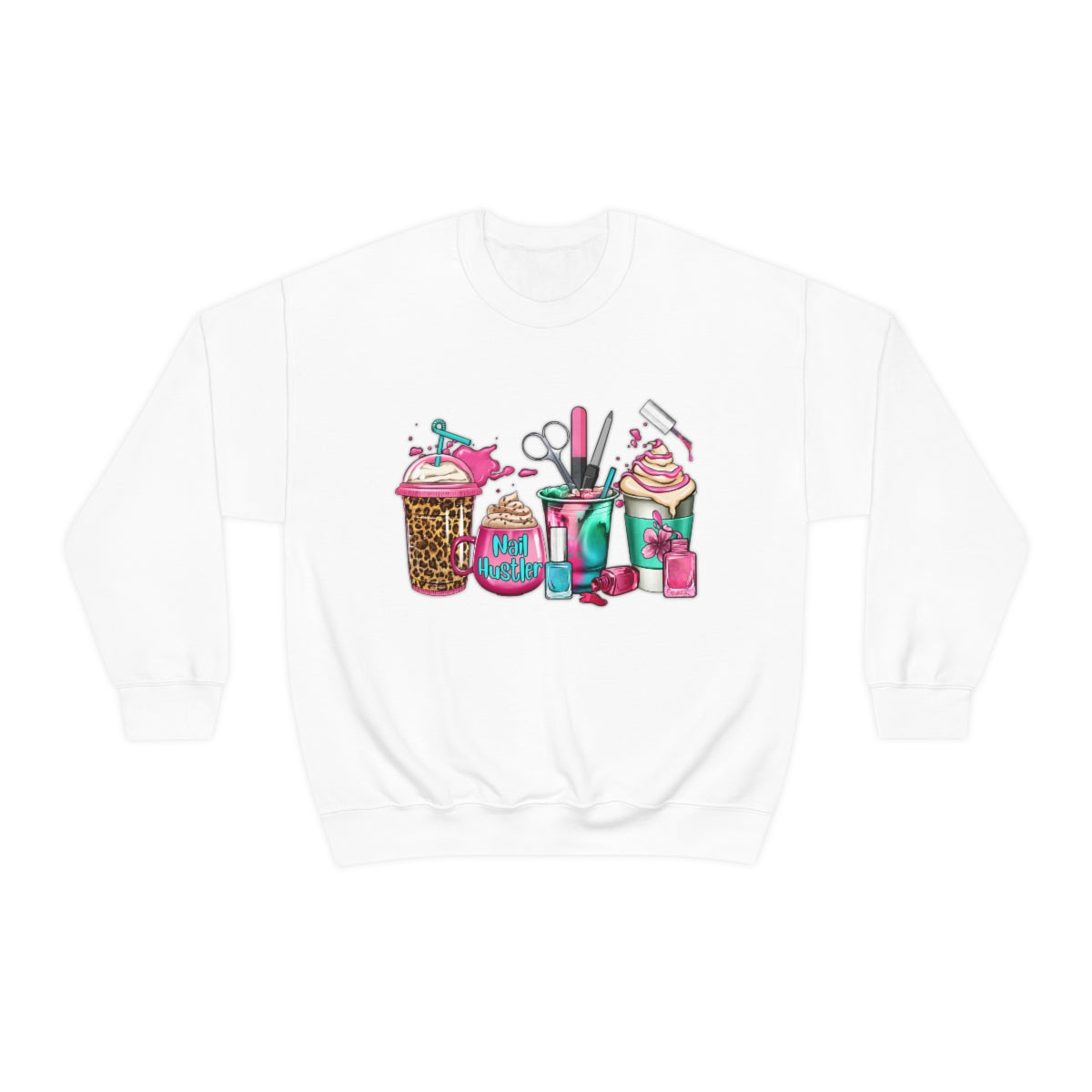 Nail Hustler(Unisex Heavy Blend™ Crewneck Sweatshirt)