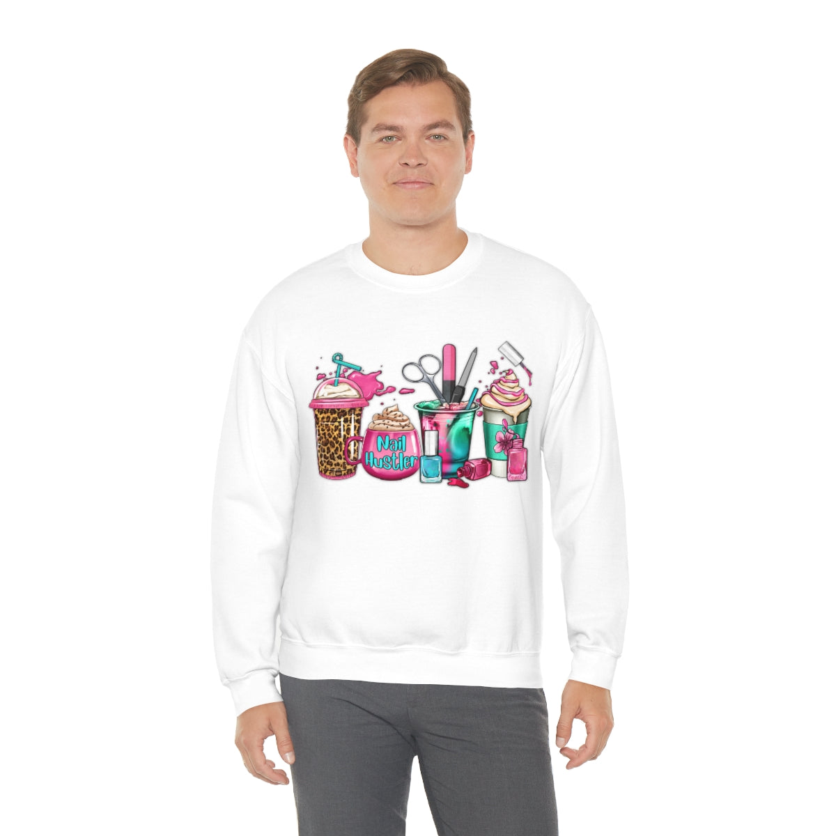 Nail Hustler(Unisex Heavy Blend™ Crewneck Sweatshirt)