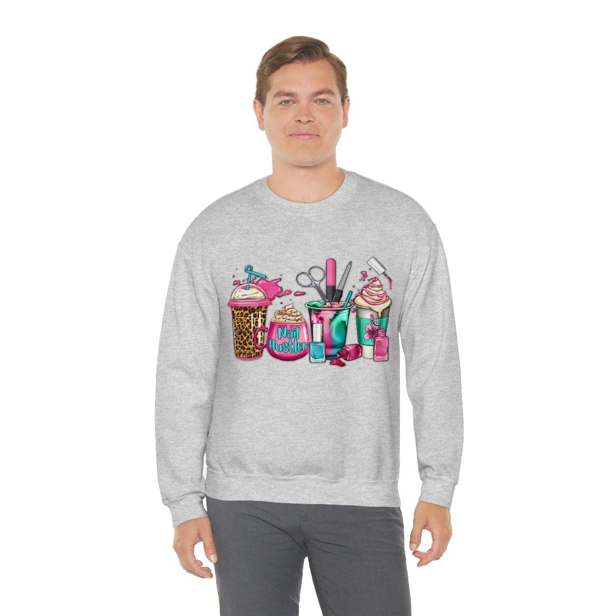 Nail Hustler(Unisex Heavy Blend™ Crewneck Sweatshirt)