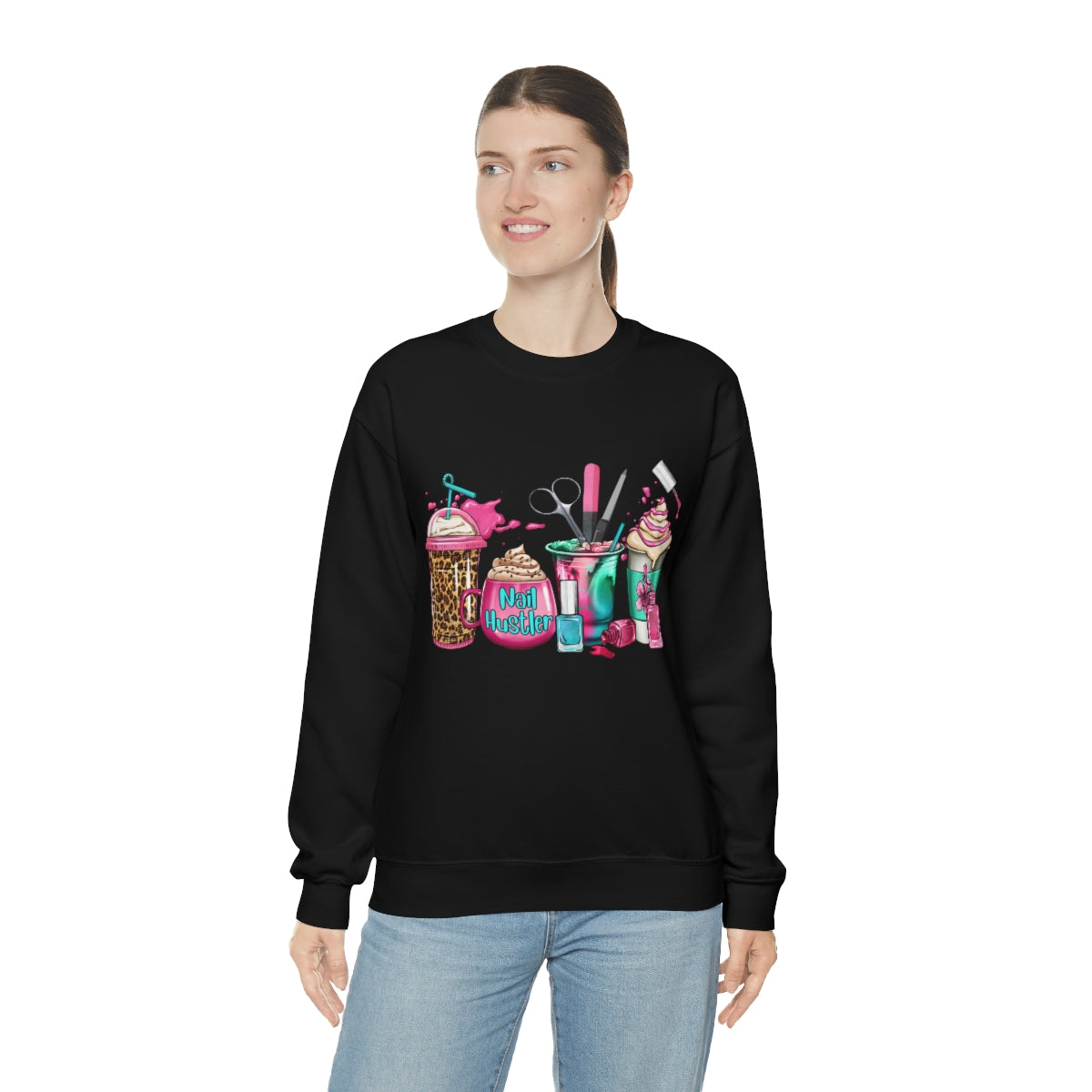 Nail Hustler(Unisex Heavy Blend™ Crewneck Sweatshirt)