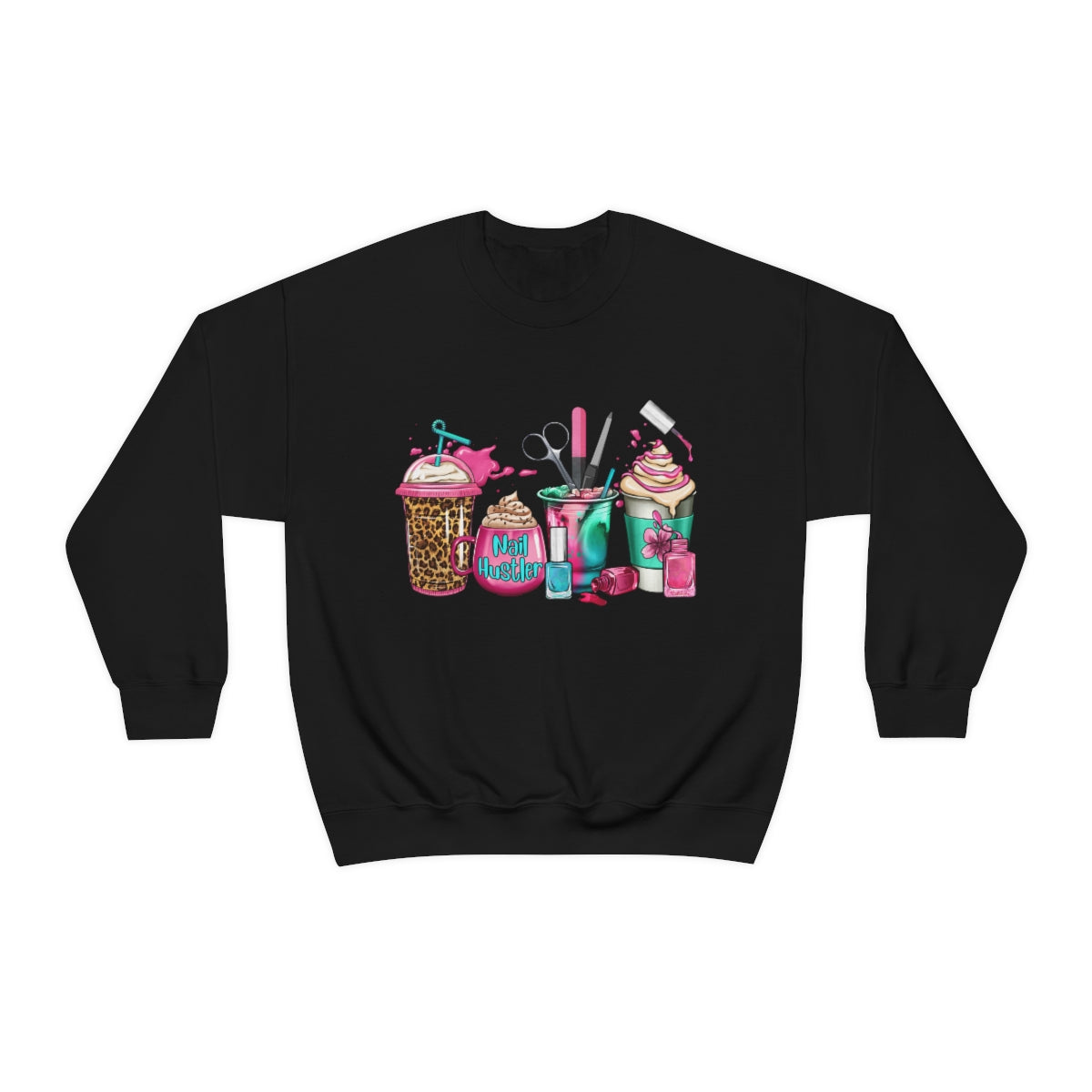 Nail Hustler(Unisex Heavy Blend™ Crewneck Sweatshirt)