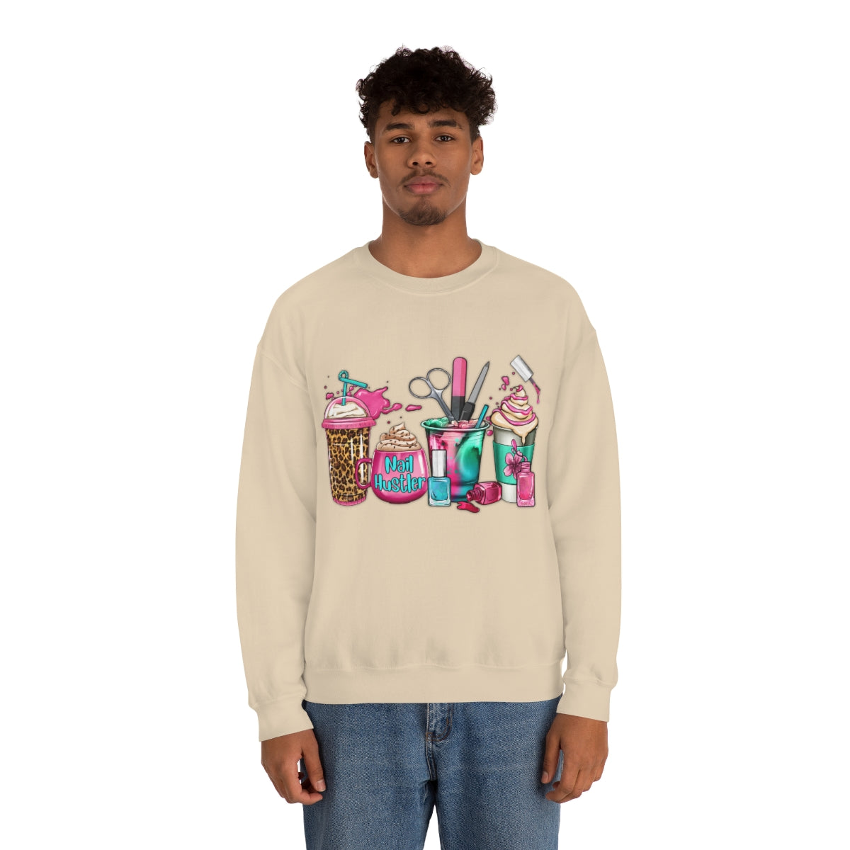 Nail Hustler(Unisex Heavy Blend™ Crewneck Sweatshirt)