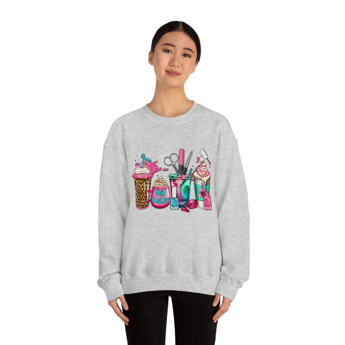 Nail Hustler(Unisex Heavy Blend™ Crewneck Sweatshirt)