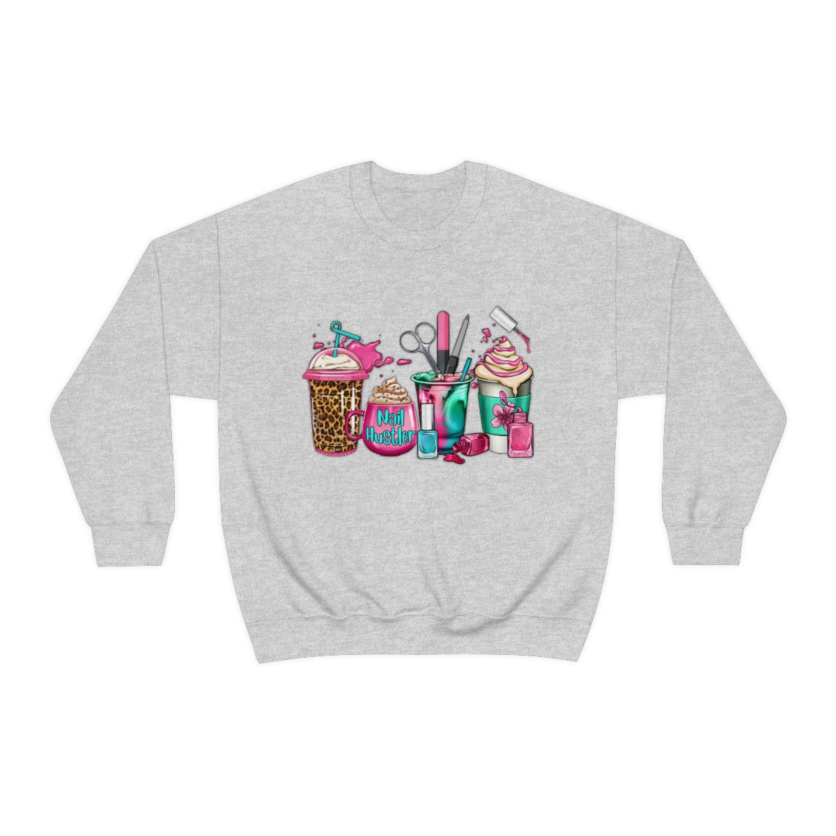 Nail Hustler(Unisex Heavy Blend™ Crewneck Sweatshirt)