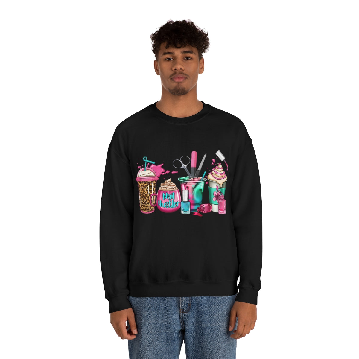 Nail Hustler(Unisex Heavy Blend™ Crewneck Sweatshirt)