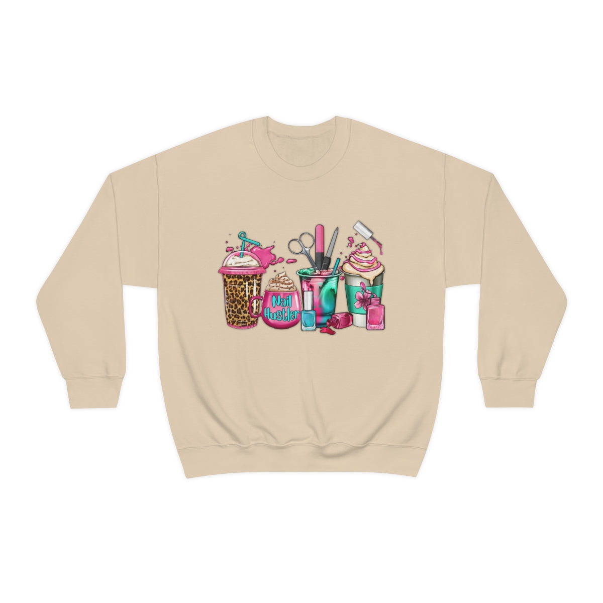 Nail Hustler(Unisex Heavy Blend™ Crewneck Sweatshirt)