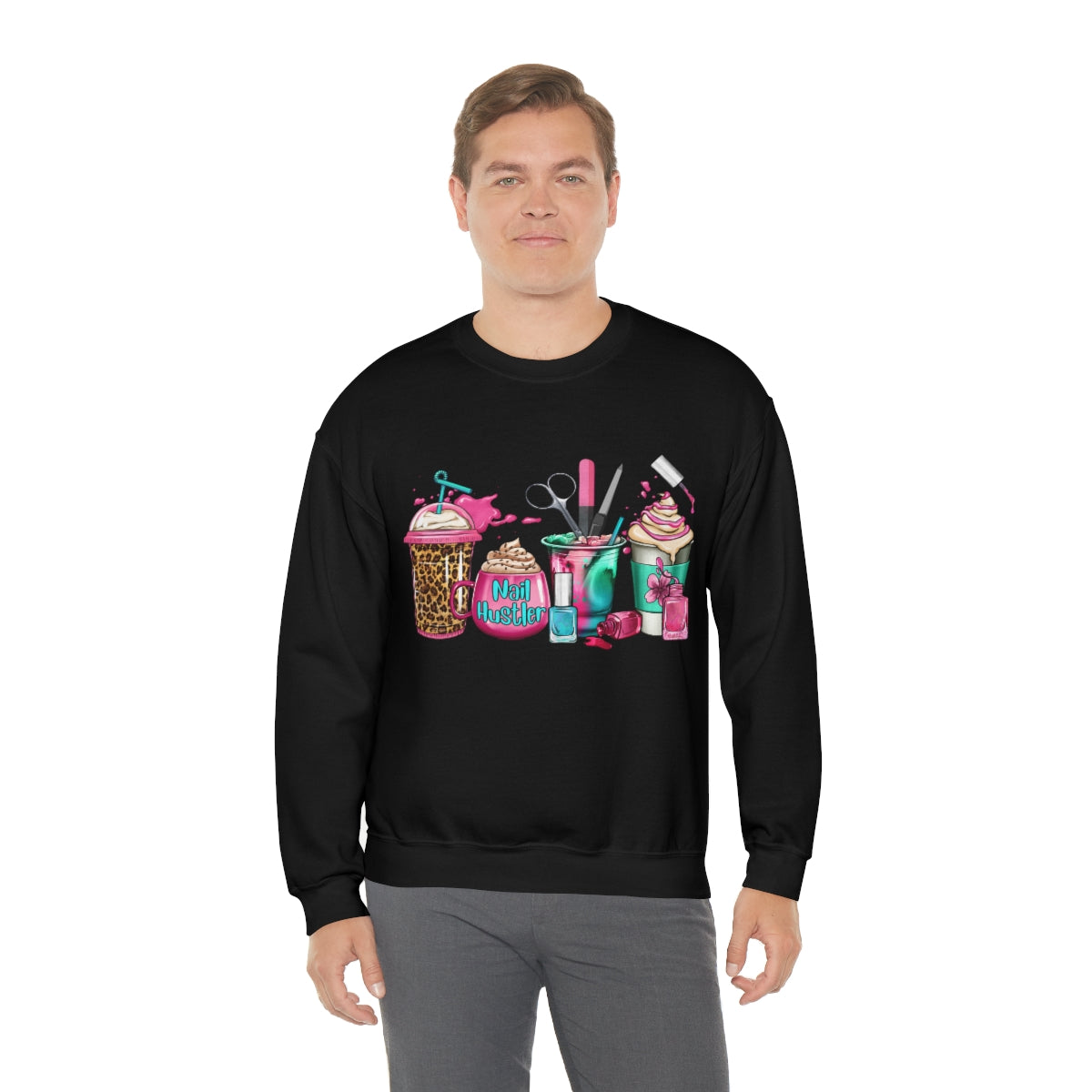 Nail Hustler(Unisex Heavy Blend™ Crewneck Sweatshirt)